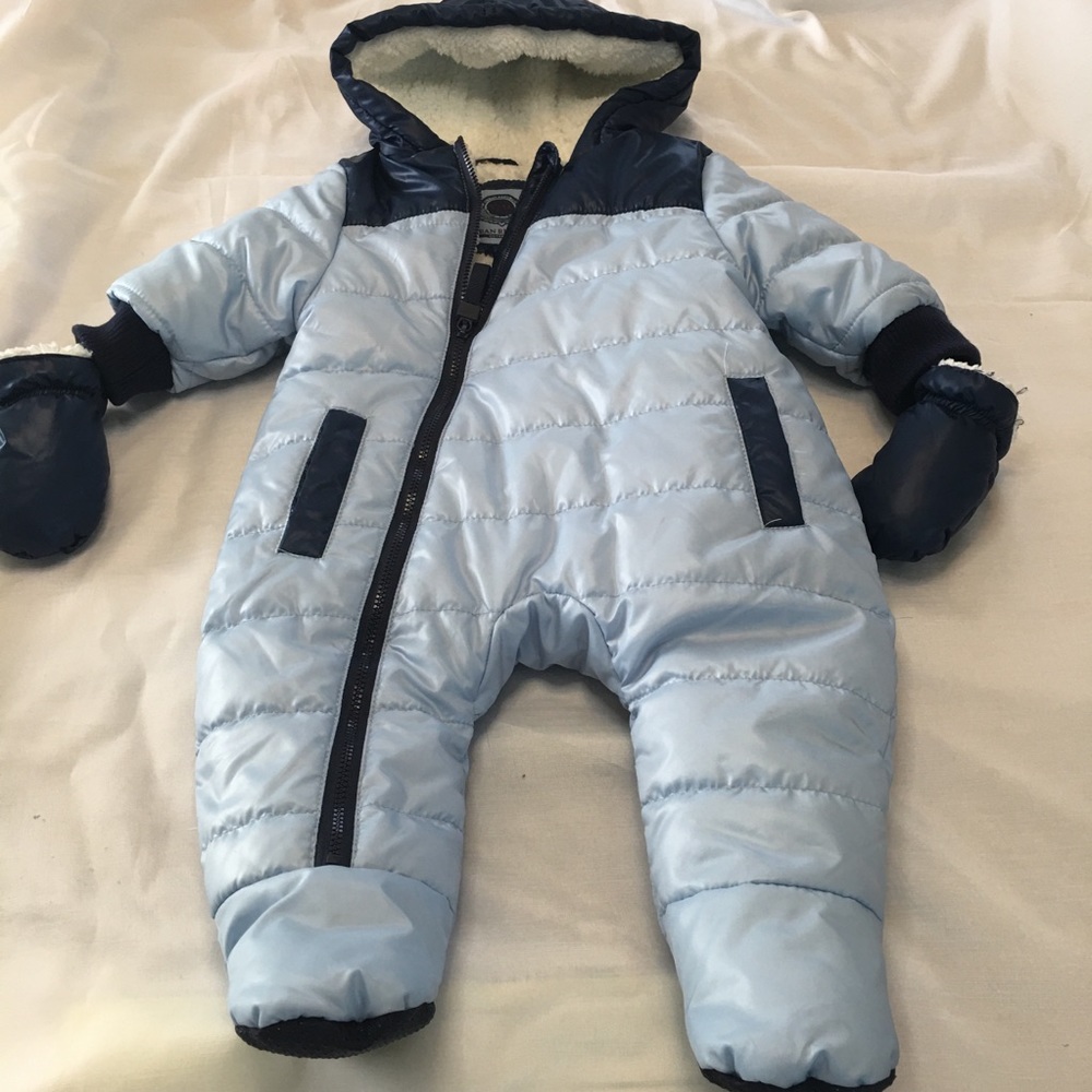 New Baby Boy Bunting Snowsuit Size 6 Months